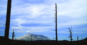 Mount St. Helens will let a biker peer down its throat on the way to Spirit Lake.