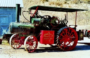 This steam-powered tractor was once capable of doing 0-60 feet per hour in under five seconds.