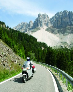 On the road to the Passo d’Erbe in the Italian Dolomites.