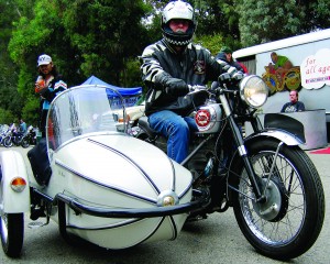 Classic ’60s BSA teams up with vintage Globe sidecar.