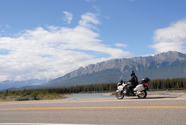 BMW R1200RT in Canadian Rockies