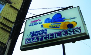 Local watering hole was appropriately named “Matchless” by owners of the bike shop who also bought the corner tavern that’s become a bike hangout.