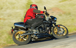 2011 Triumph Street Triple R right side action