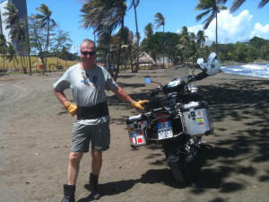Ready for a swim in the Caribbean Sea, then a 100-mile ride to swim in the Pacific Ocean.