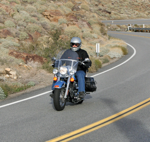 2011 Harley Heritage Softail riding