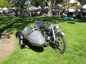 Greeves 250 trials bike with sidecar