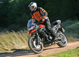 Triumph Tiger 800XC right side action offroad