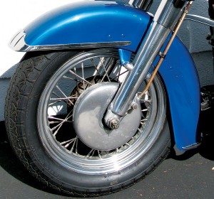 1949 Harley-Davidson Hydra Glide front wheel