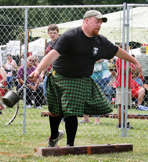 Hammer toss at Athena's Caledonian Games