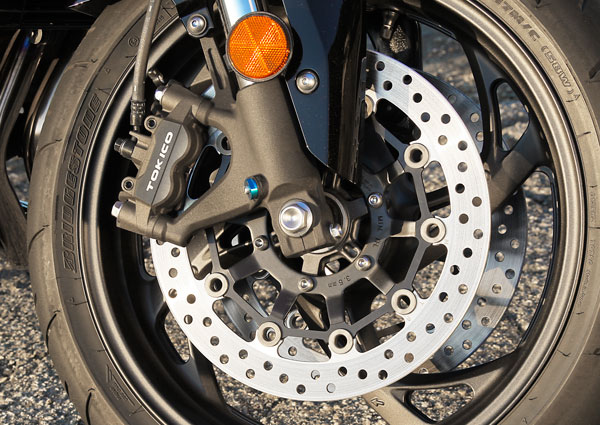 Honda CB1000R front tire and brakes