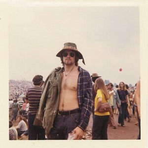 Author Kenneth Dahse at Woodstock Festival in 1969