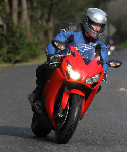 2012 Honda CBR1000RR: On the street, the CBR1000RR is mild-mannered and reasonably comfortable.