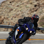 2012 Yamaha YZF-R1: A liter-class sportbike like the R1 lives for the curves, on the street or the track.