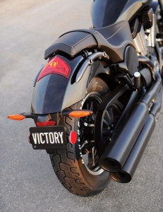 2013 Victory Judge: The Judge has minimalist styling and blacked-out components.