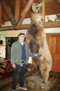 Clement Salvadori and stuffed bear