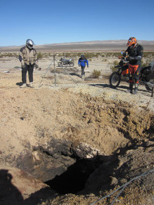 Plane Wreck Trek: One of the many abandoned mines in the Mojave Desert.