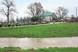 Rain runoff and bikes at Moonshine Run