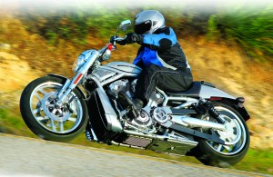 V-Rod’s great power is fun in the curves, even if it can be a handful there at times.