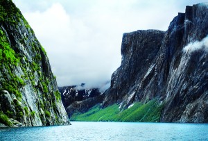 Western Brook Pond is a fjord once connected to the ocean. Its 2,000- foot-high cliffs rise out of this freshwater lake. This gem of Newfoundland is a World Heritage Site and is reached after a 45-minute hike to a government-run boat service.