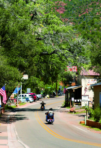 Jemez Springs is a biker-friendly town on the Los Alamos loop.