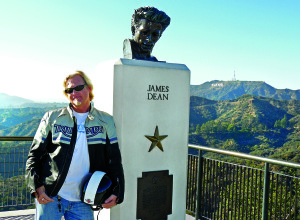 Author Gary is a rebel with a cause: discovering great riding roads, observatories and sanctuaries.