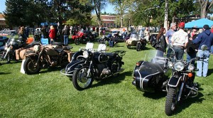 For this 5th Rendezvous some 50 sidecar outfits and a dozen solos filled the space under the oak trees; Paso Robles translates as Pass of the Oaks.
