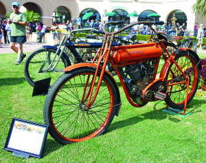 Unrestored 1912 Flying Merkel. Their advertising once said “If It Passes You, It’s a Flying Merkel!” Owned by Jim Lattin.
