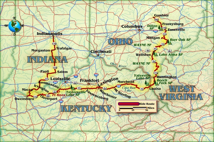 The Long Road to Indy: A Motorcycle Ride Thru Ohio, Kentucky, and Indiana