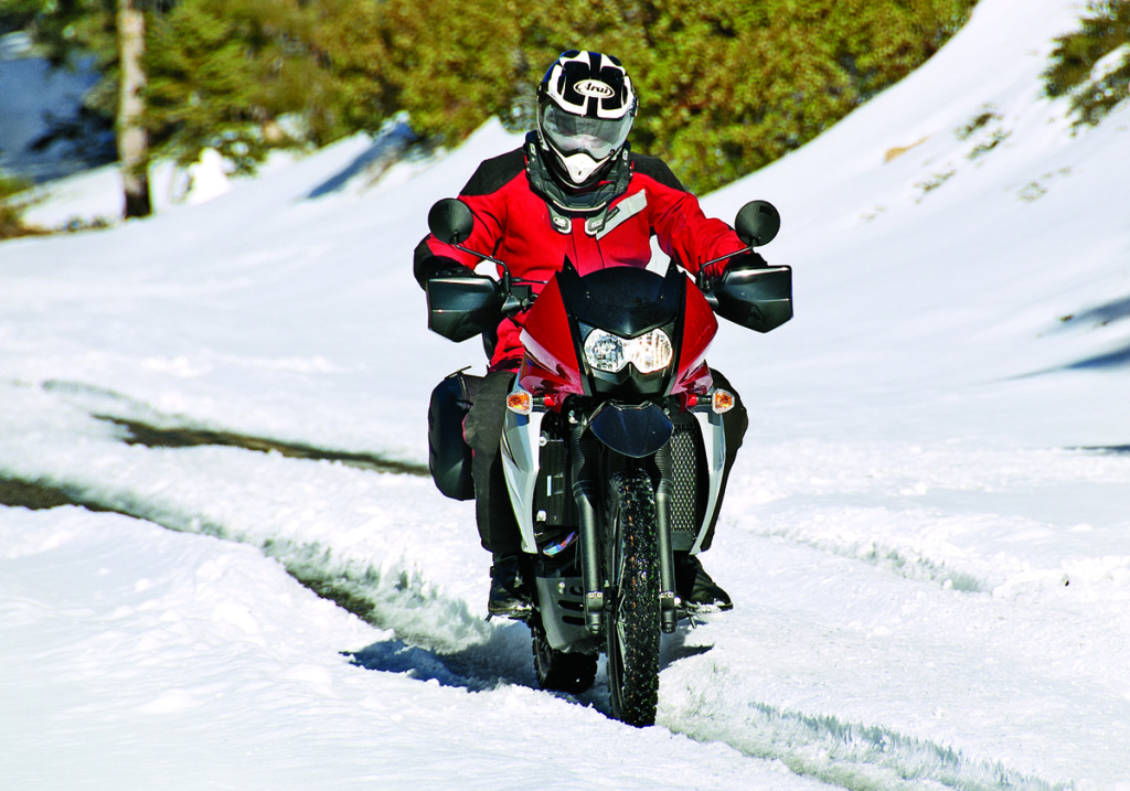 White stuff on Sherman Pass Road made for some dicey riding without studded tires.