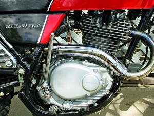 1976 Honda XL350 K2 engine.
