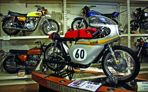 The highlight of the Japanese Room is this 1970 Honda CYB350 race bike.