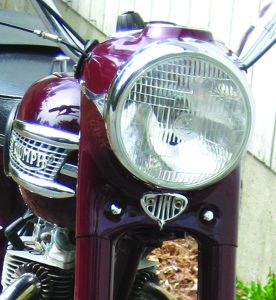 Triumph 5TA Speed Twin metal sign with enamelled finish