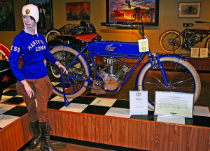 The National Motorcycle Museum in Anamosa, Iowa, has over 300 beautiful bikes on display, including this Thor, a company that was very active between 1907 and 1919.