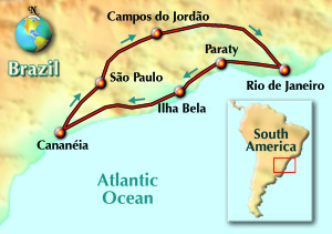 A map of the route taken. Map by Jody Levitan.