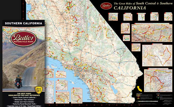 Butler Motorcycle Maps - Southern California