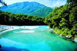 The mesmerizing Blue Pools—NZ’s lakes and rivers are tinted deep azure by minerals.