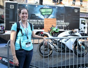 Checking out the awesome bikes!