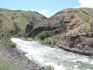 At the fork of the Tieton and Naches Rivers.