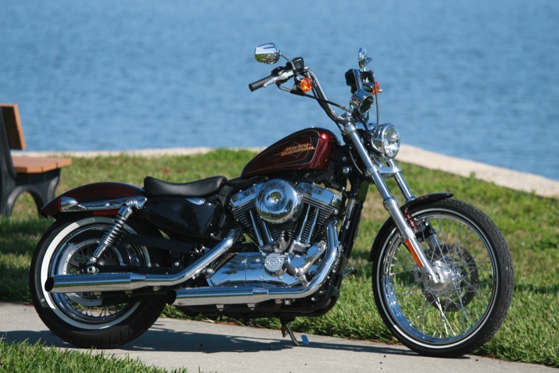 Mini-apes, skinny 21" tire and mildly extended fork tubes give the Seventy-Two its stretched retro appeal
