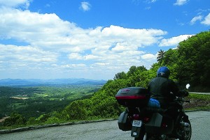 The descent toward Roanoke, Virginia.