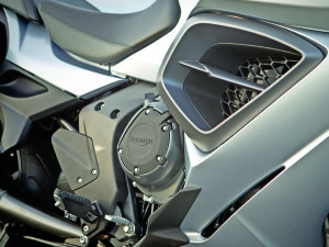 Similar to other Triumph triples, the Trophy’s 1,215cc engine offers a wide spread of torque.