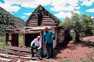 Gerry and Ken at an abandoned homestead in Utah.