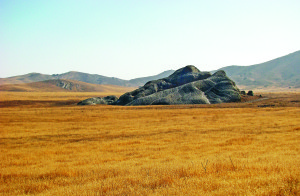Painted Rock site in the middle of Carrizo Plain National Monument, just off Hwy. 58.