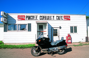 Small town North Dakota. Local café, gas station and a grain elevator—what else do you need?