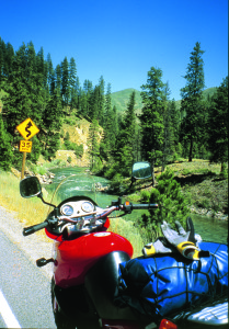Highway 21, also called the Ponderosa Pine Scenic Byway, follows the South Fork of the Payette River.