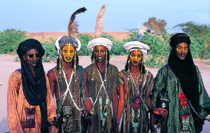 At the Gerewol feast in Ingal, Niger, the men try to impress the women with dancing, singing and looking as feminine as possible.