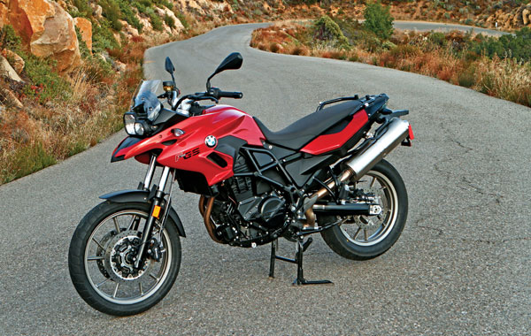 The Comfort Package includes heated grips, an onboard computer, a centerstand and saddlebag mounts.