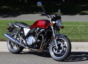 From a distance, the Honda CB1100 looks like a motorcycle from another era.