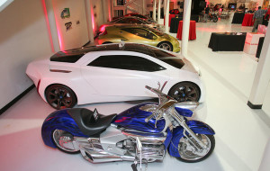 Honda Rune concept bike, along with concept cars designed by American Honda.
