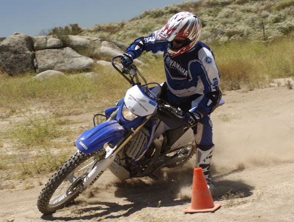 Here I am at MotoVentures in 2008, learning how to brakeslide.